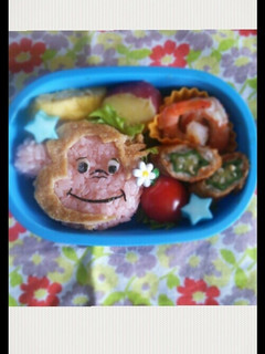 園児キャラ弁♡おさるのジョージ-レシピのメイン写真
