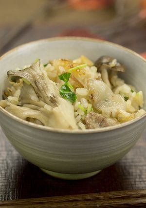 土鍋で炊飯☆きのこの炊込みご飯-レシピのメイン写真