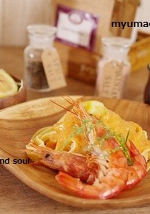 海老のクリームパスタ-レシピのメイン写真