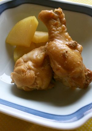 ミツカン味ぽんで簡単鶏手羽元煮！！-レシピのメイン写真