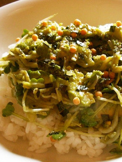 アボカドと釜揚げしらすで昼ごはん-レシピのメイン写真