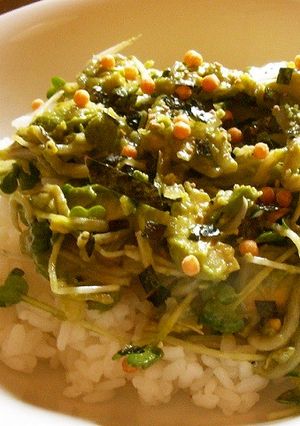 アボカドと釜揚げしらすで昼ごはん-レシピのメイン写真