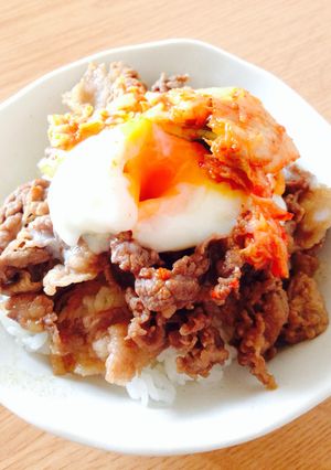 ランチに!簡単温玉牛丼☆-レシピのメイン写真