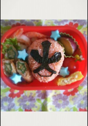 園児キャラ弁♡シンケンジャー 戦隊-レシピのメイン写真