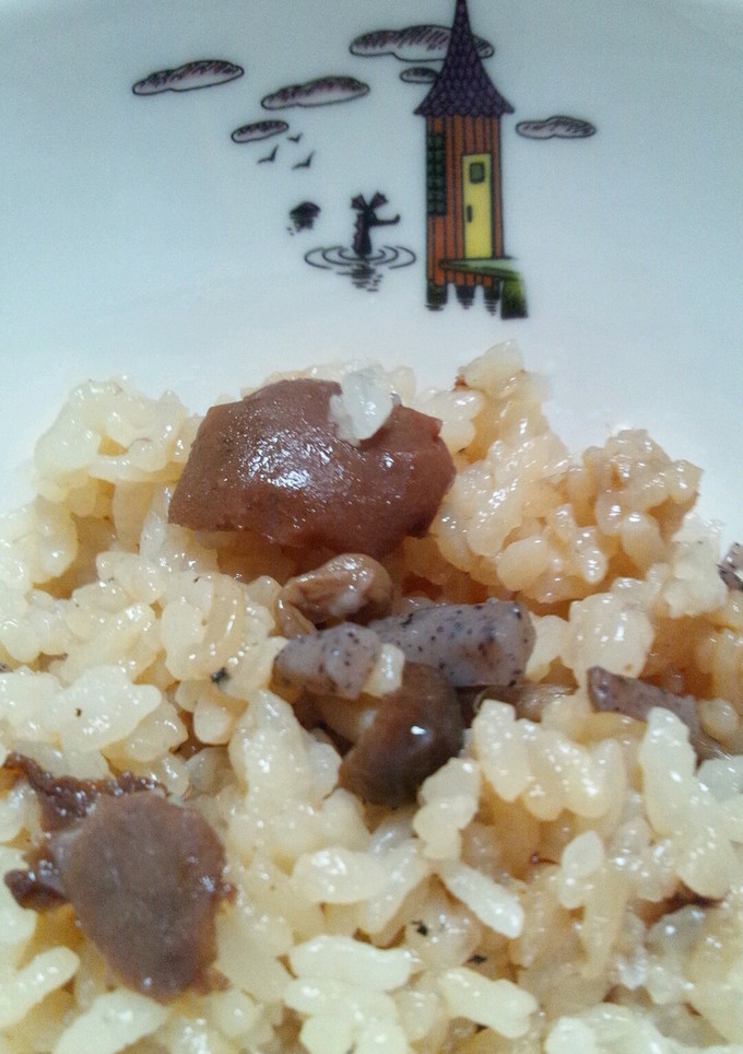 *簡単*きのこと梅の炊き込みご飯*-レシピのメイン写真