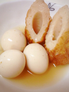3分で。ウズラの卵と竹輪の煮物-レシピのメイン写真
