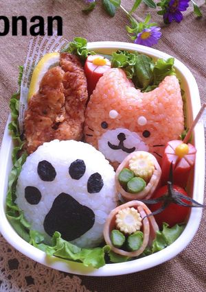 大人キャラ弁 今日のわんこ弁当-レシピのメイン写真