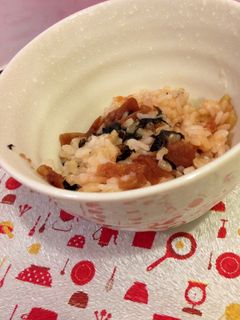 梅の炊き込みご飯-レシピのメイン写真