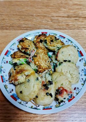 そうめんのくるくる焼き-レシピのメイン写真