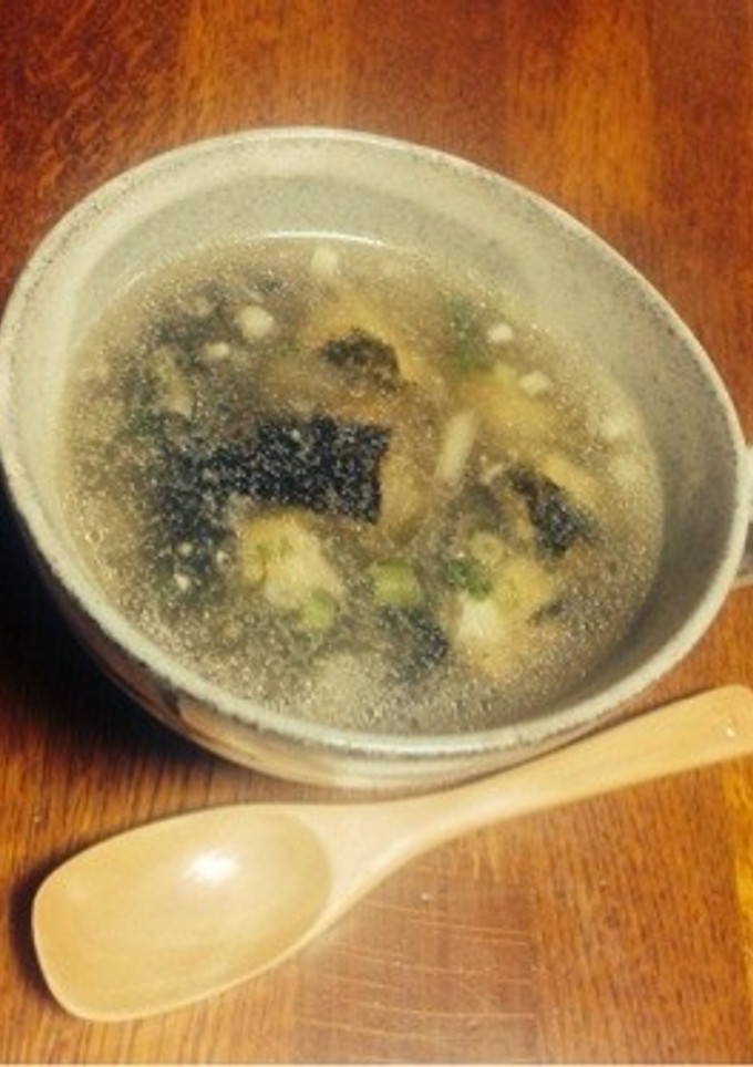 味覇で★ネギとミョウガの中華スープ-レシピのメイン写真