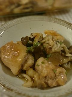鶏ときのこのガリバタ醤油蒸し-レシピのメイン写真
