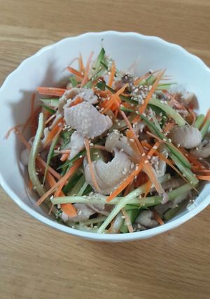 とり皮しめじポン酢-レシピのメイン写真