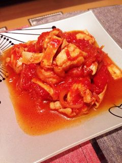 鶏肉のトマト煮込み♫-レシピのメイン写真