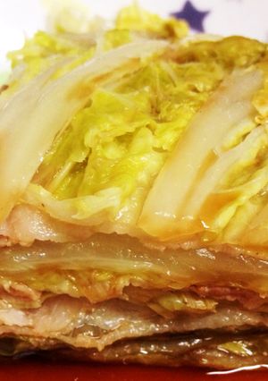 レンジで白菜と豚肉のミルフィーユ-レシピのメイン写真