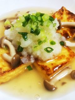 あっさりだしのおろし厚揚豆腐あんかけ♫-レシピのメイン写真