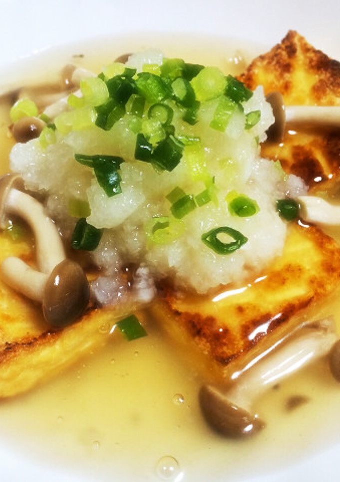 あっさりだしのおろし厚揚豆腐あんかけ♫-レシピのメイン写真