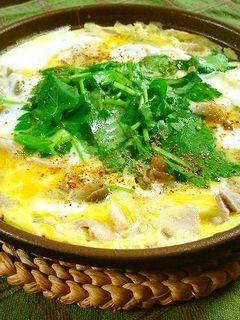 ナスと豚肉の卵とじ-レシピのメイン写真