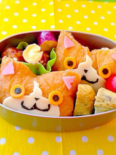 妖怪ウォッチ ジバニャンの稲荷寿司-レシピのメイン写真