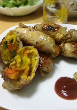 適当が一番♪カボチャの肉巻き-レシピのメイン写真