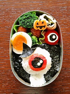 目玉の親父でハロウィン弁当-レシピのメイン写真