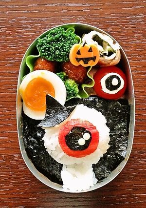 目玉の親父でハロウィン弁当-レシピのメイン写真