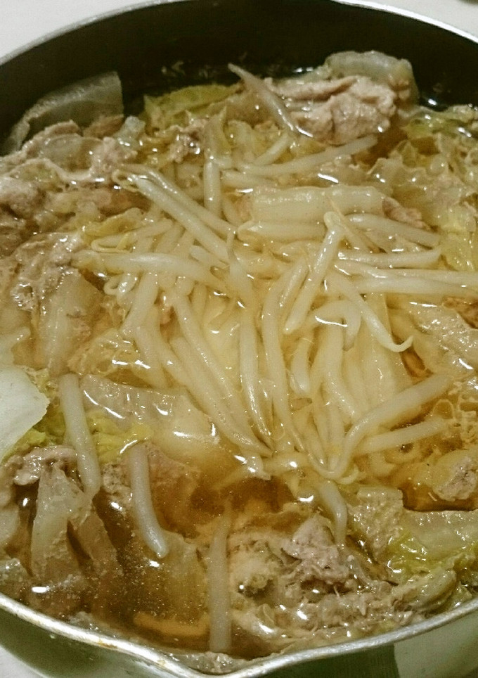 味付簡単うまい豚肉と白菜のミルフィーユ鍋-レシピのメイン写真