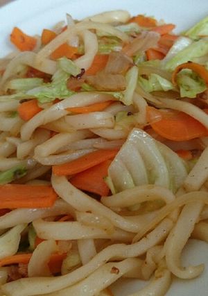 簡単野菜の焼きうどん-レシピのメイン写真