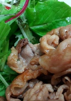 柚子こしょう消費 豚こま甘辛炒め-レシピのメイン写真
