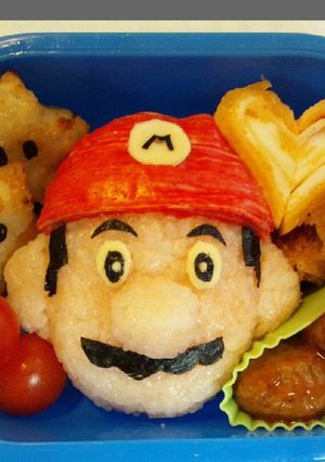 キャラ弁 簡単 マリオ-レシピのメイン写真