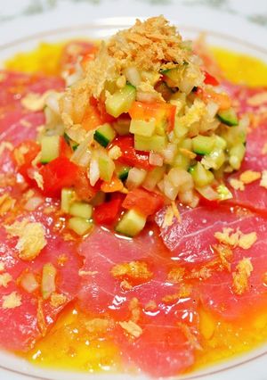 マグロのカルパッチョ風-レシピのメイン写真