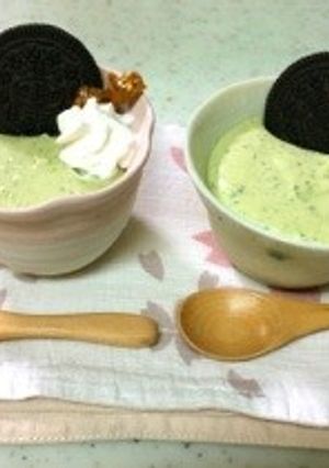 抹茶あんのレアチーズケーキ-レシピのメイン写真