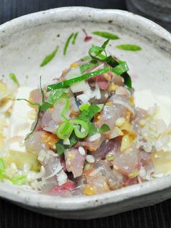 アジのなめろう豆腐のせ-レシピのメイン写真