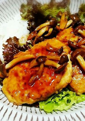 ♡鶏バーグ♡-レシピのメイン写真