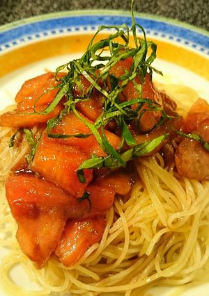 トマトの冷製パスタ-レシピのメイン写真