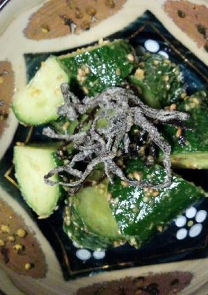 ある物で簡単★おつまみ★塩キュウリ★-レシピのメイン写真