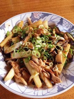 豚肉と長芋のオイスター炒め*-レシピのメイン写真