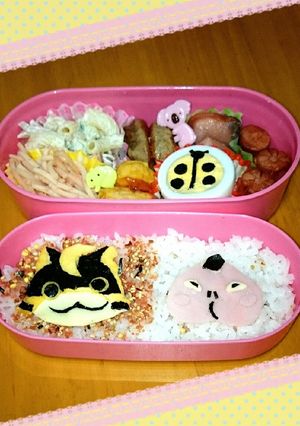 妖怪ｳｫｯﾁ☆ブシニャン☆キャラ弁-レシピのメイン写真