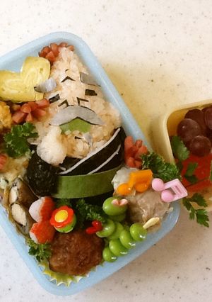 妖怪ウォッチ☆ひも爺のキャラ弁（≧∇≦）-レシピのメイン写真