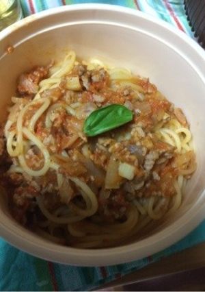手作りソースでミートパスタ-レシピのメイン写真