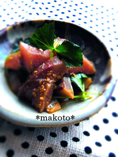 ぶりのお刺身*ごま酢和え-レシピのメイン写真