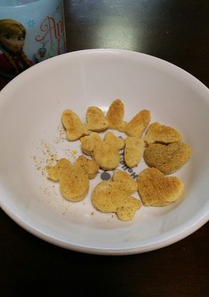 ☆幼児食☆黒ごまきな粉ﾄｰｽﾄ-レシピのメイン写真