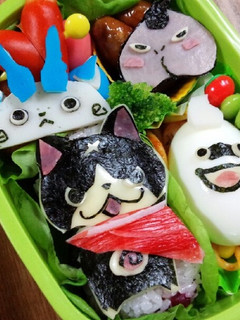 遠足キャラ弁☆妖怪ウォッチ弁当-レシピのメイン写真