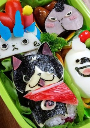 遠足キャラ弁☆妖怪ウォッチ弁当-レシピのメイン写真