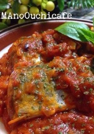 サンマのイタリアントマト煮込み-レシピのメイン写真