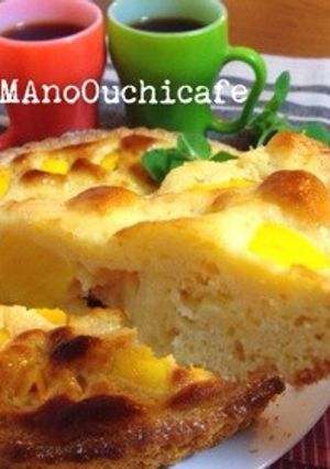 ホケミで簡単！マンゴーのクラフティタルト-レシピのメイン写真
