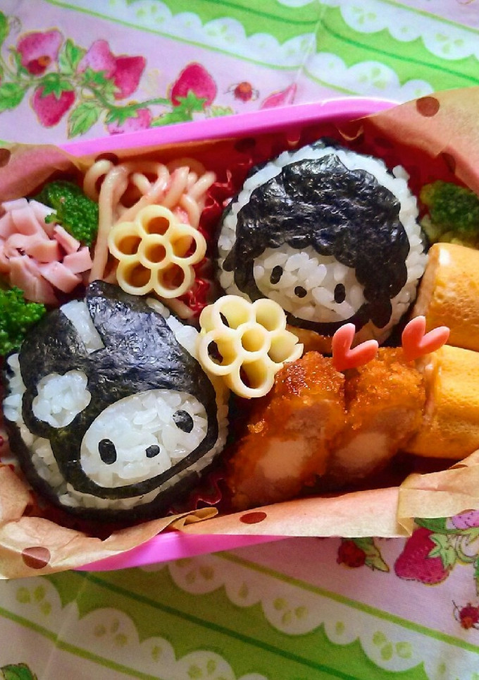 幼稚園お弁当★マイメロおにぎり キャラ弁-レシピのメイン写真