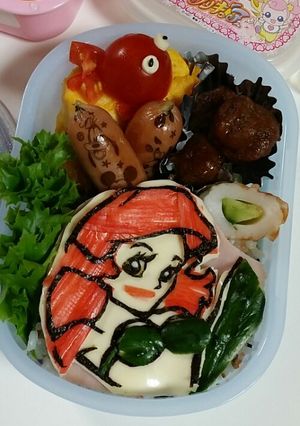 プリンセス♥アリエルのキャラ弁-レシピのメイン写真