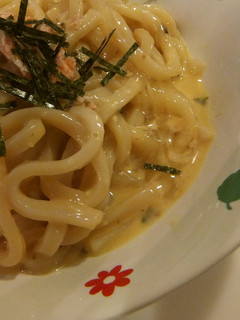 たらこのふりかけで★たらこカルボうどん-レシピのメイン写真
