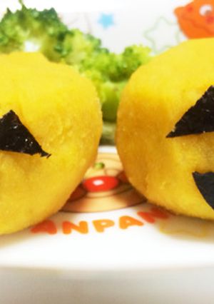 カボチャとサツマイモのハロウィン巾着-レシピのメイン写真