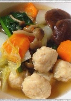✳︎簡単✳︎野菜たっぷり鶏団子のお鍋♡-レシピのメイン写真